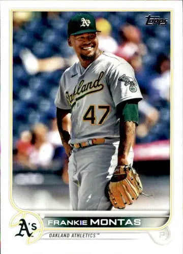 2022 Topps #512 Frankie Montas NM-MT Athletics - Baseball Card Single