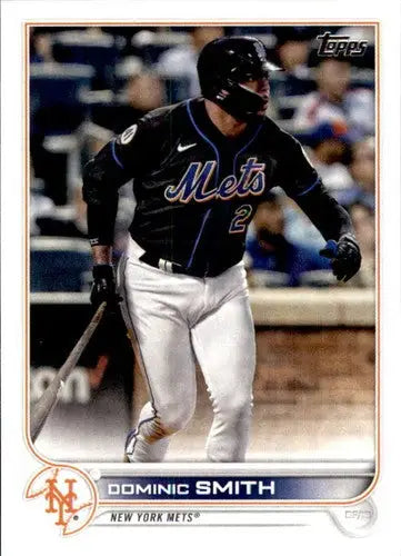 Dominic Smith baseball card 2022 Topps #513 with original gloss NM-MT Mets