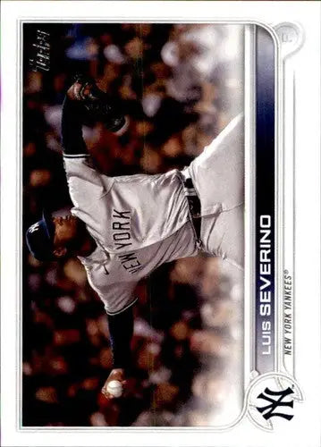 2022 Topps Luis Severino NM-MT Yankees baseball card with original gloss