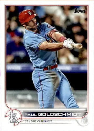 Baseball card featuring Paul Goldschmidt with original gloss from 2022 Topps #535 NM-MT