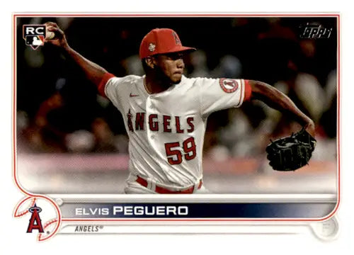 Elvis Peguero 2022 Topps rookie baseball card with original gloss featuring Simply Sandoval