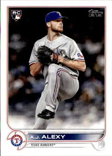 2022 Topps Baseball Card featuring A.J. Alexy NM-MT RC Rookie Rangers ID44005