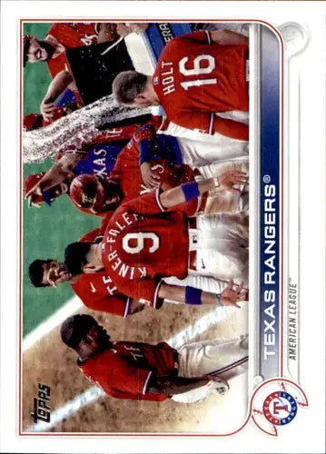 2022 Topps #558 Texas Rangers NM-MT Rangers - Baseball Card Single