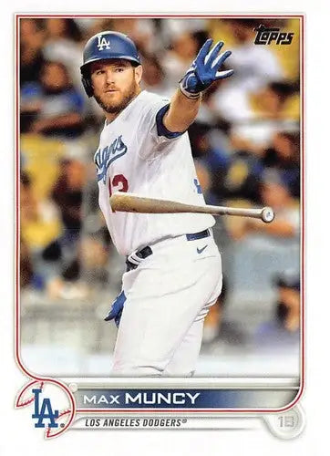 2022 Topps Max Muncy baseball card with original gloss, NM-MT Dodgers ID 44051