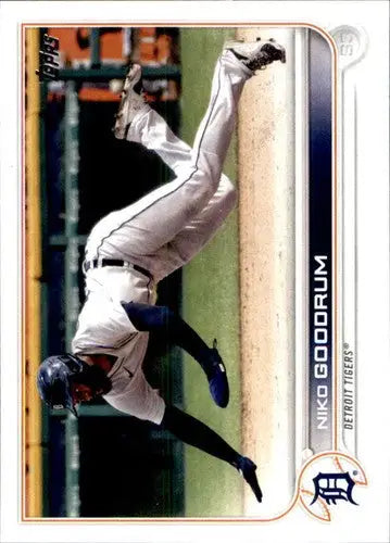 Original gloss Baseball card of Niko Goodrum NM-MT from 2022 Topps Tigers