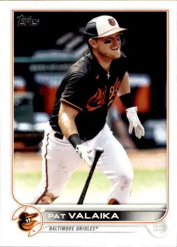 Baseball card featuring Pat Valaika NM-MT from 2022 Topps #575 Orioles original gloss