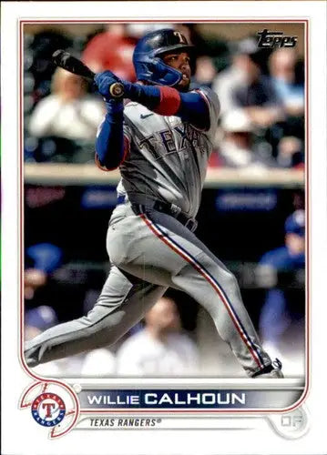 2022 Topps Willie Calhoun baseball card with original gloss, NM-MT condition