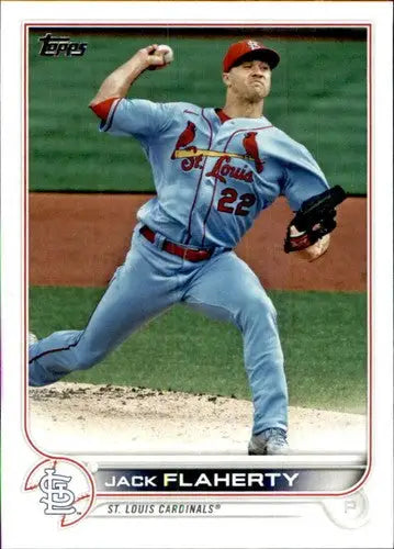 2022 Topps #588 Jack Flaherty NM-MT Cardinals ID:44219 - Baseball Card Single