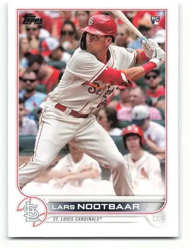 Lars Nootbaar baseball card from 2022 Topps #59 Turner Soto Harper with original gloss