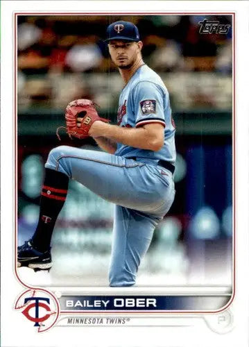2022 Topps Bailey Ober baseball card with original gloss, NM-MT Twins ID 44062