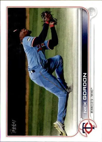 Original gloss Nick Gordon baseball card 2022 Topps NM-MT Twins ID 44069