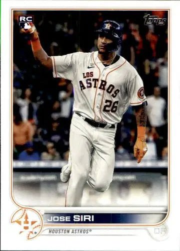 2022 Topps Jose Siri NM-MT Rookie Baseball Card with Original Gloss