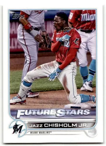 2022 Topps #6 Jazz Chisholm Jr. NM Near Mint Marlins ID:42112 - Baseball Card Single