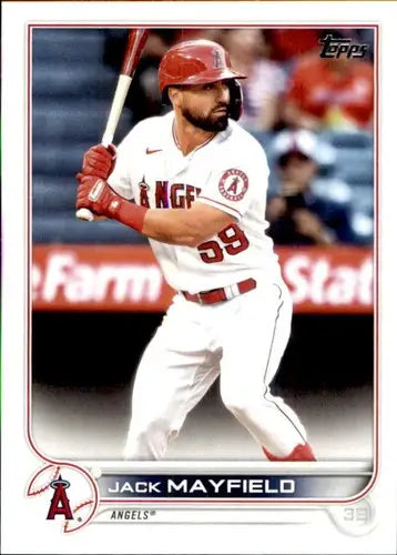 Jack Mayfield baseball card with original gloss from 2022 Topps NM-MT