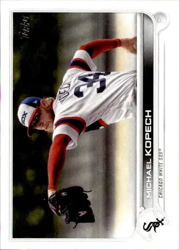 Original gloss baseball card featuring Michael Kopech from 2022 Topps #616