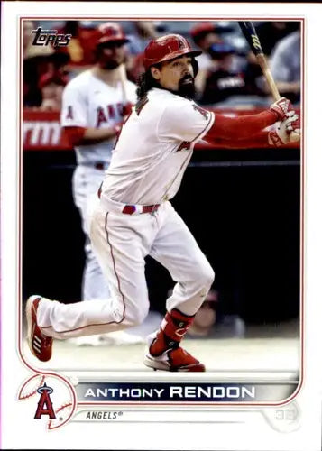 Anthony Rendon baseball card with original gloss, 2022 Topps NM-MT Angels card