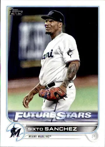 2022 Topps Sixto Sanchez baseball card with original gloss and NM-MT condition