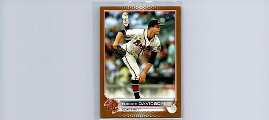 Tucker Davidson baseball card from 2022 Topps Gold #/2022 series showcasing Davidson gold