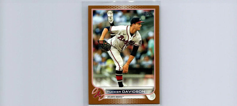 Tucker Davidson baseball card from 2022 Topps Gold #/2022 series showcasing Davidson gold