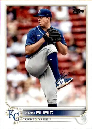 2022 Topps Kris Bubic baseball card with original gloss featuring Royals player
