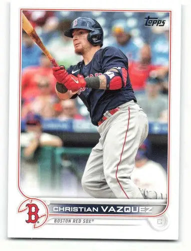 2022 Topps #63 Christian Vazquez NM-MT Red Sox ID:40550 - Baseball Card Single