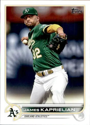 2022 Topps #651 James Kaprielian NM-MT Athletics ID:44230 - Baseball Card Single