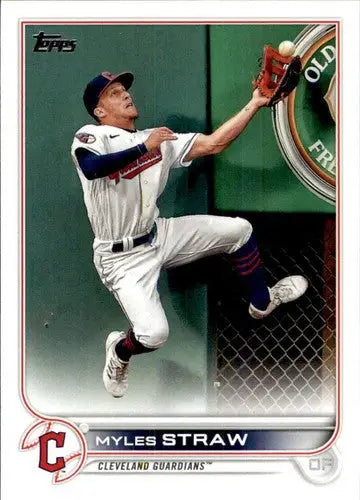 2022 Topps #654 Myles Straw NM-MT Guardians ID:44059 - Baseball Card Single