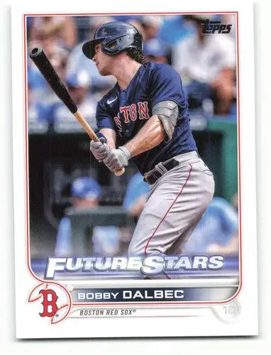 Original gloss 2022 Topps Bobby Dalbec NM-MT baseball card featuring Bobby Dalbec in Red Sox team