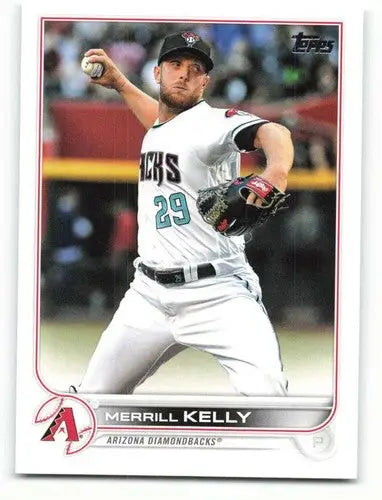 2022 Topps Merrill Kelly baseball card featuring original gloss and simply sandoval design