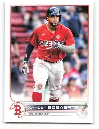 Xander Bogaerts baseball card with original gloss from 2022 Topps #8 NM-MT Red Sox