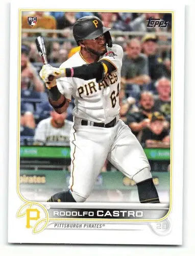 2022 Topps Rodolfo Castro baseball card with original gloss and Pirates rookie ID 40892