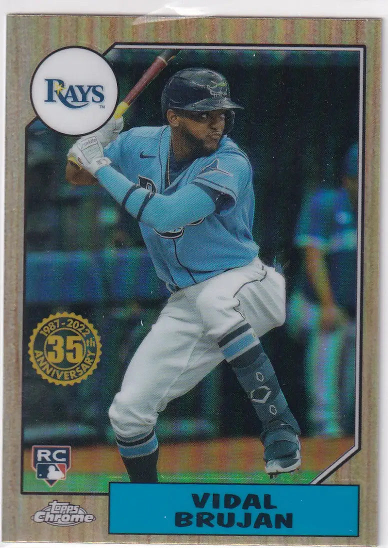 2022 TOPPS #87BC-17 VIDAL BRUJAN GOLD- TAMPA BAY RAYS - Baseball Card Single