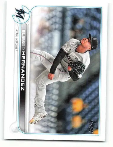 2022 Topps #9 Elieser Hernandez NM-MT Marlins ID:40512 - Baseball Card Single