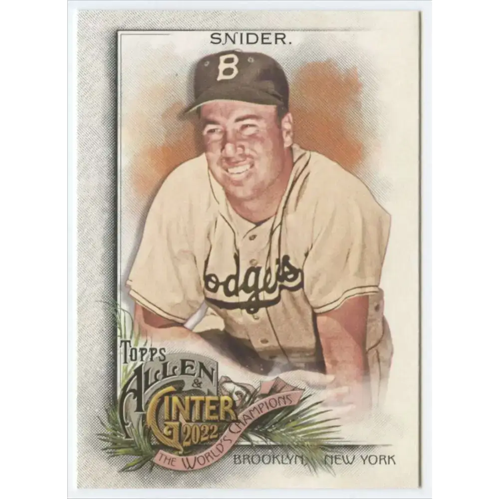 2022 Topps Allen and Ginter #154 Duke Snider NM-MT Brooklyn Dodgers Baseball Card - Baseball Card Single