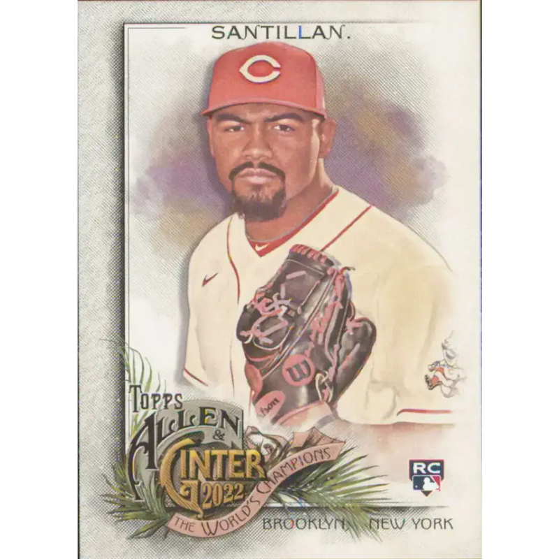 2022 Topps Allen and Ginter #158 Tony Santillan NM-MT RC Rookie Cincinnati Reds Baseball Card - Baseball Card Single