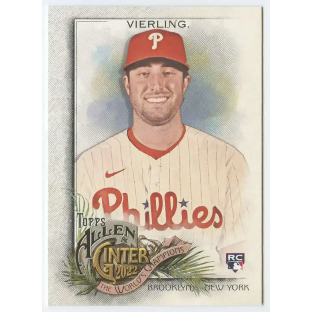 2022 Topps Allen and Ginter #168 Matt Vierling NM-MT RC Rookie Philadelphia Phillies Baseball Card - Baseball Card