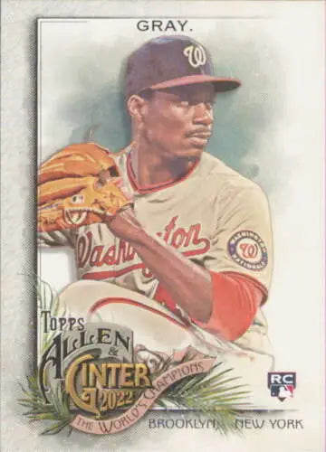 2022 Topps Allen and Ginter #179 Josiah Gray NM-MT RC Rookie Baseball Card Original Gloss