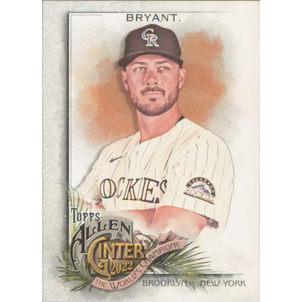 2022 Topps Allen and Ginter #24 Kris Bryant NM-MT Colorado Rockies Baseball Card - Baseball Card Single