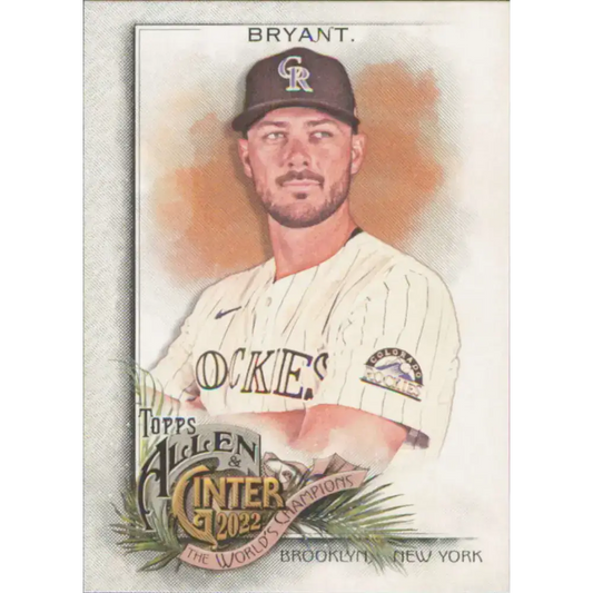 2022 Topps Allen and Ginter #24 Kris Bryant NM-MT Colorado Rockies Baseball Card - Baseball Card Single