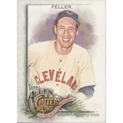 2022 Topps Allen and Ginter #241 Bob Feller NM-MT Cleveland Guardians Baseball Card  Image 1