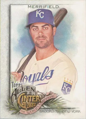 Original gloss 2022 Topps Allen and Ginter Whit Merrifield Royals baseball card