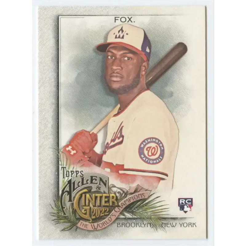 2022 Topps Allen and Ginter #300 Lucius Fox NM-MT RC Rookie Washington Nationals Baseball Card - Baseball Card Single