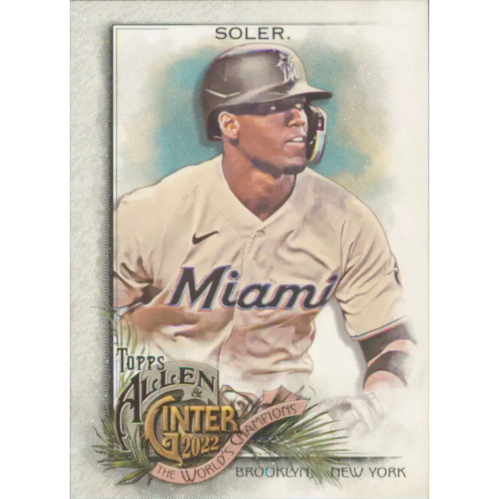 2022 Topps Allen and Ginter #301 Jorge Soler NM-MT Miami Marlins Baseball Card  Image 1