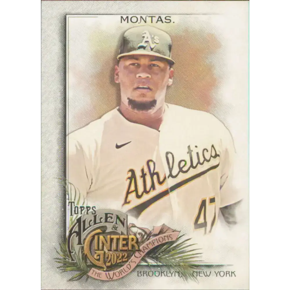 2022 Topps Allen and Ginter #303 Frankie Montas NM-MT Oakland Athletics Baseball Card - Baseball Card Single