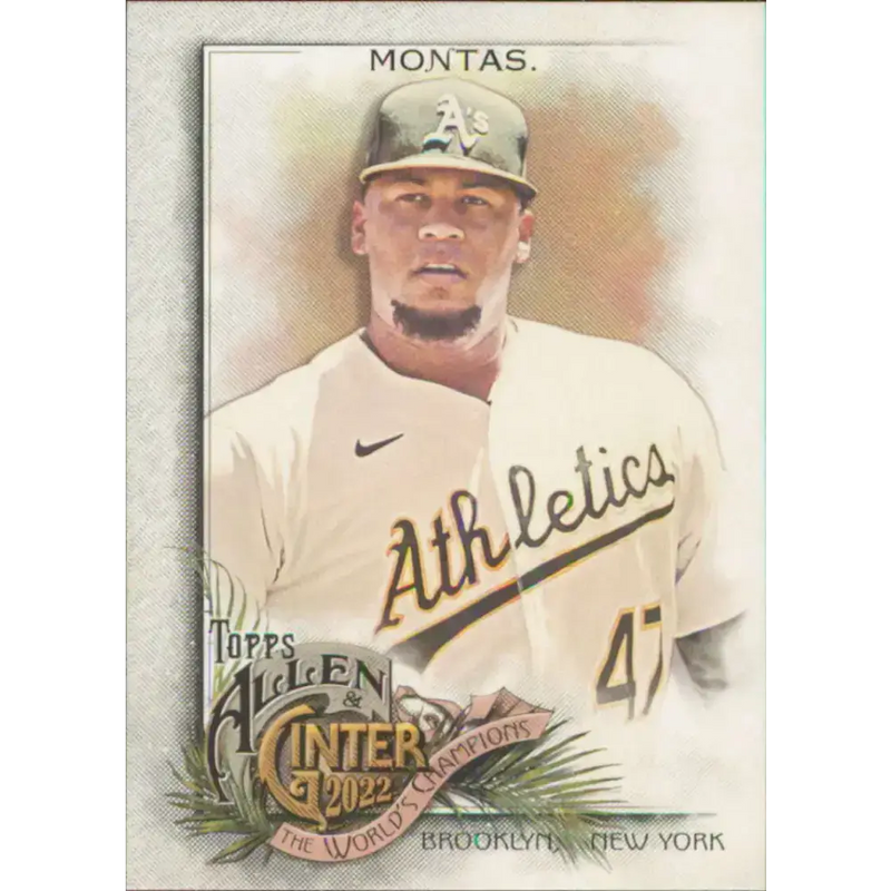 2022 Topps Allen and Ginter #303 Frankie Montas NM-MT Oakland Athletics Baseball Card - Baseball Card Single