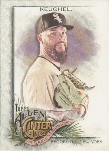 Baseball card of Dallas Keuchel from 2022 Topps Allen and Ginter original gloss