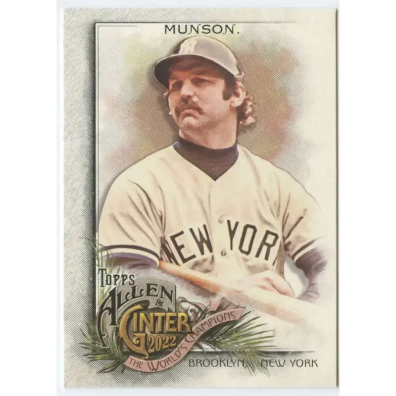 2022 Topps Allen and Ginter #33 Thurman Munson NM-MT New York Yankees Baseball Card - Baseball Card Single