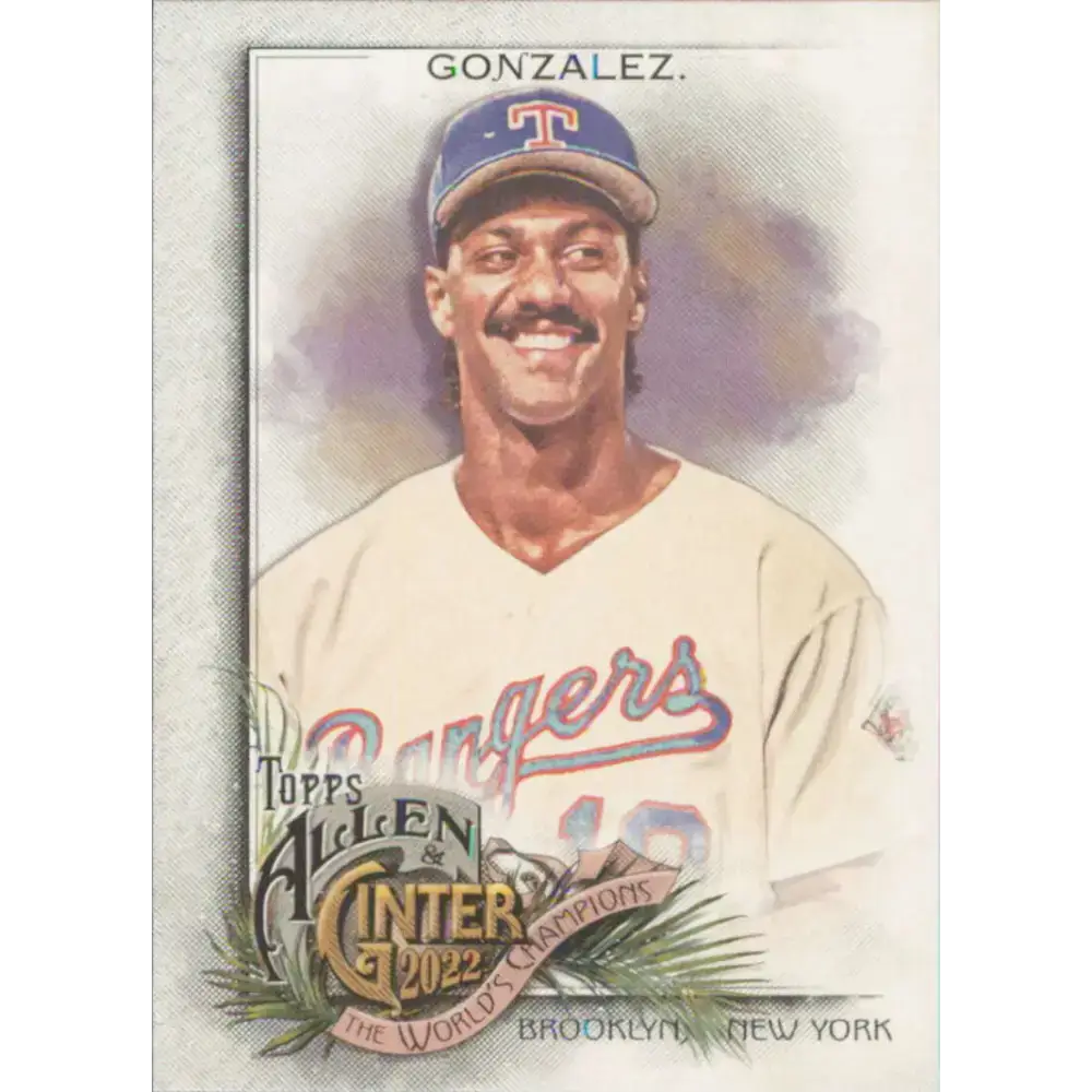 2022 Topps Allen and Ginter #337 Juan Gonzalez NM-MT Texas Rangers Baseball Card - Baseball Card Single
