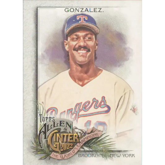 2022 Topps Allen and Ginter #337 Juan Gonzalez NM-MT Texas Rangers Baseball Card - Baseball Card Single