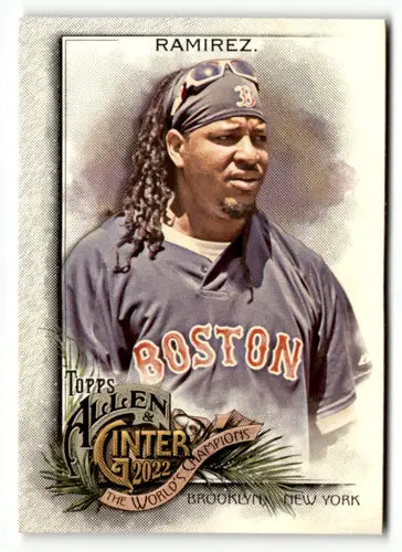 Original gloss 337b Manny Ramirez baseball card from 2022 Topps Allen and Ginter